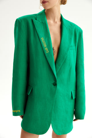 VACATION KPI'S blazer in emerald